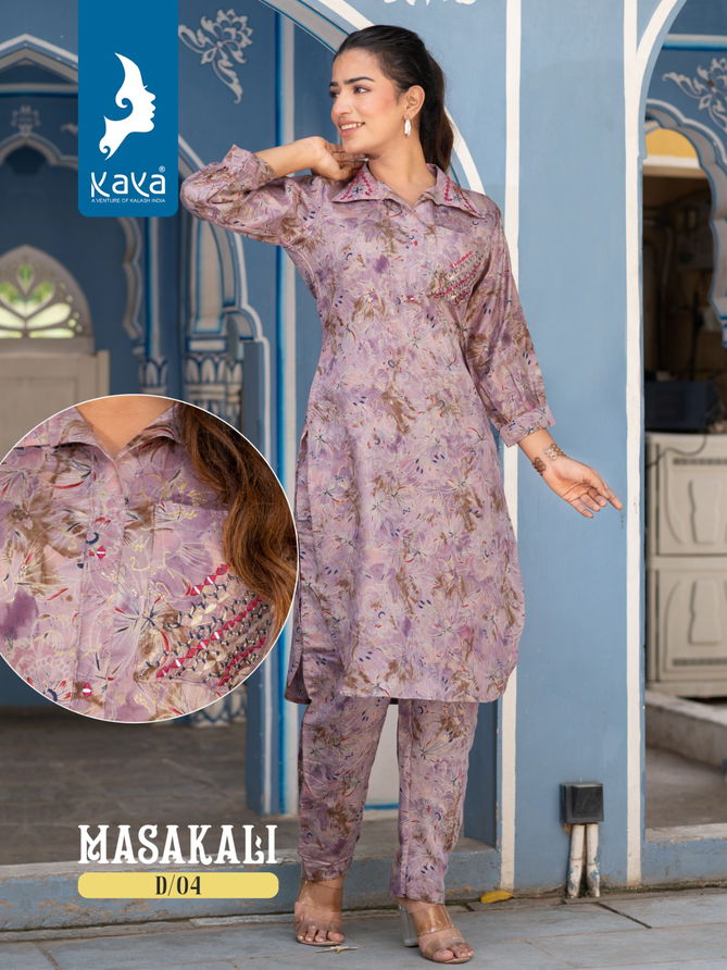 Masakali By Kaya Printed Kurti With Bottom Catalog